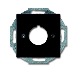 Плата центральная (накладка) с суппортом для командно-сигнальных приборов D=22.5 мм, future, черный бархат | 1724-0-4301 | 2CKA001724A4301 | ABB